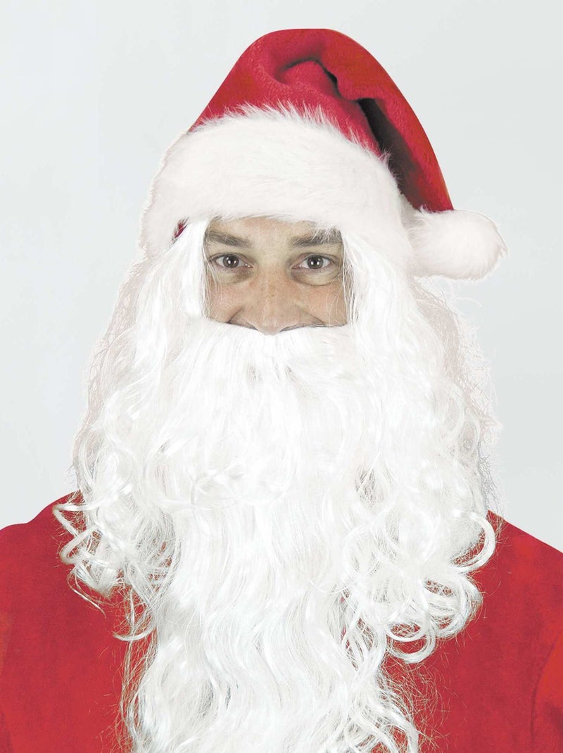 Kerstmanpruik en -baard WIT - Kiabi