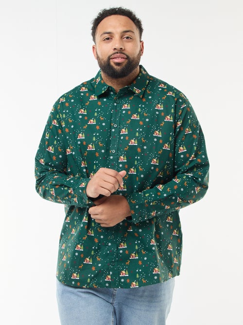 Kerstoverhemd met motief - Kiabi