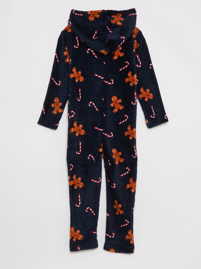 Kerstpak van fleecestof Blauw - Kiabi