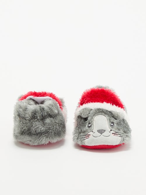 Kerstpantoffels 'kat' - Kiabi