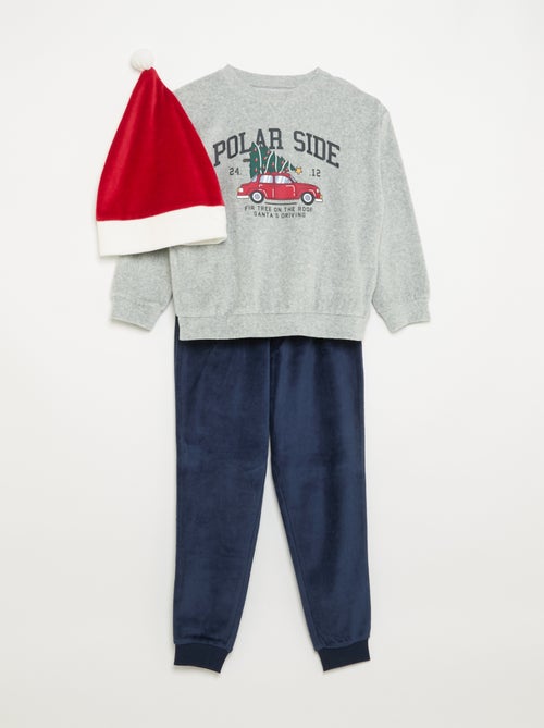 Kerstset: 2-delige pyjama + muts - Kiabi