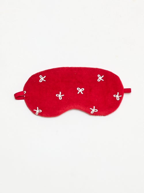 Kerstsetje - Pyjama + masker van velours - Kiabi