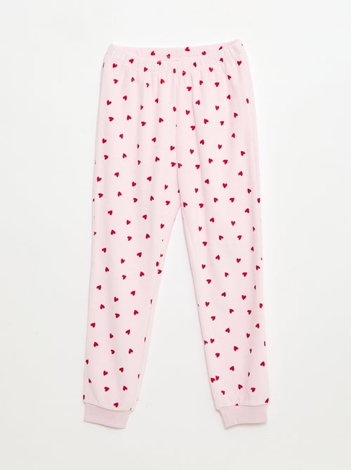 Kerstsetje - Pyjama + masker van velours - Kiabi