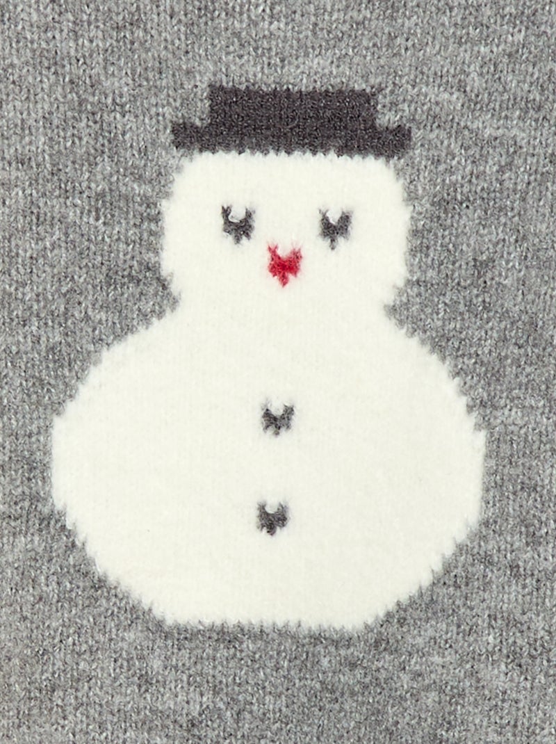 Kerstsetje - Trui + legging van tricot Grijs - Kiabi