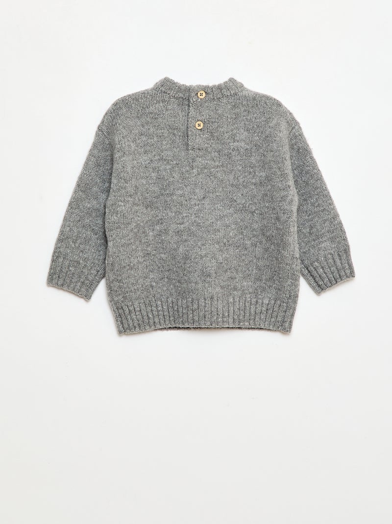 Kerstsetje - Trui + legging van tricot Grijs - Kiabi