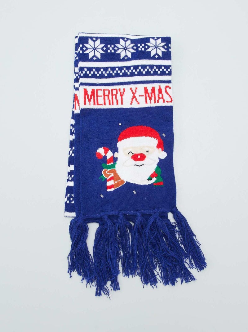 Kerstsjaal BLAUW - Kiabi
