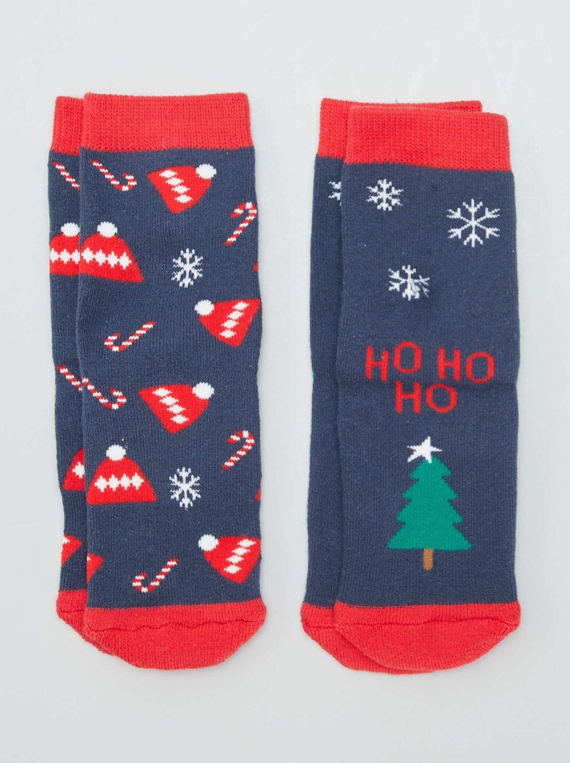 Kerstsokken - Set van 2 paar GROEN - Kiabi