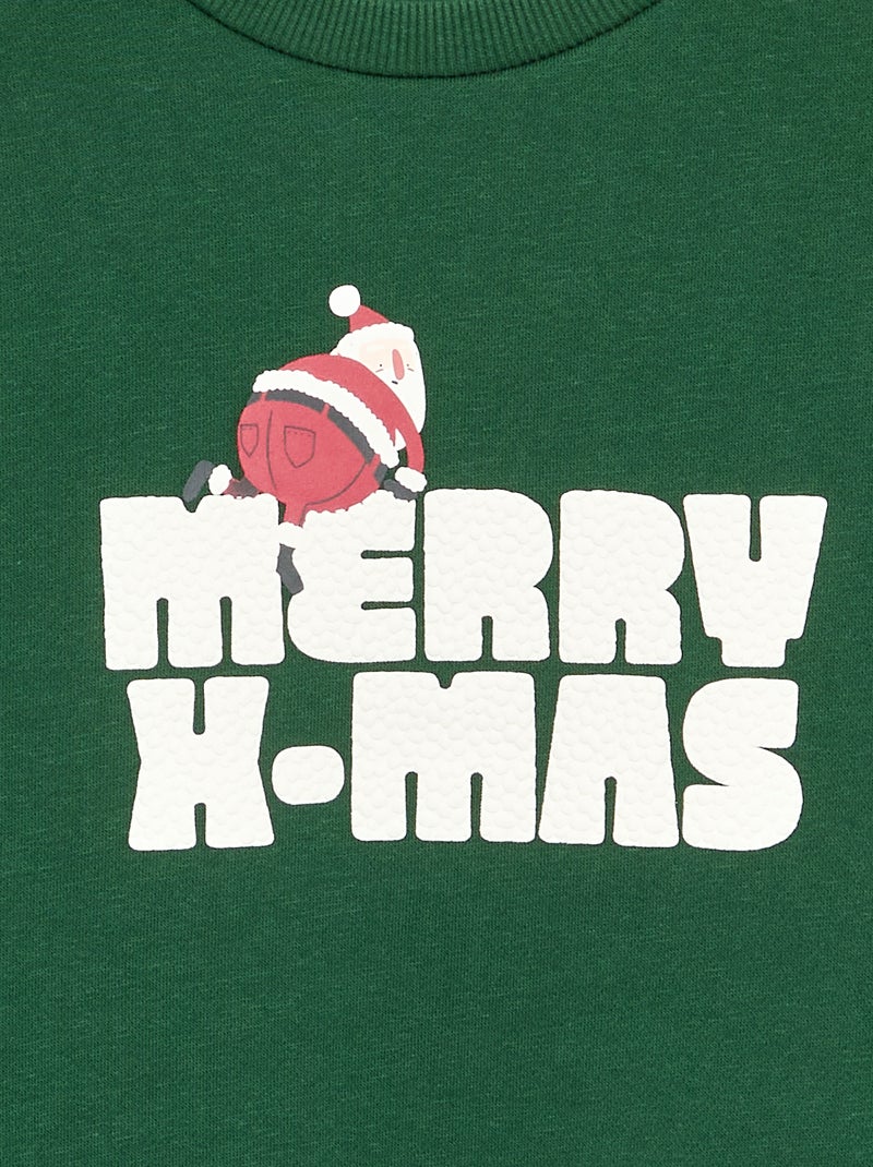 Kersttrui met animatie Groen - Kiabi