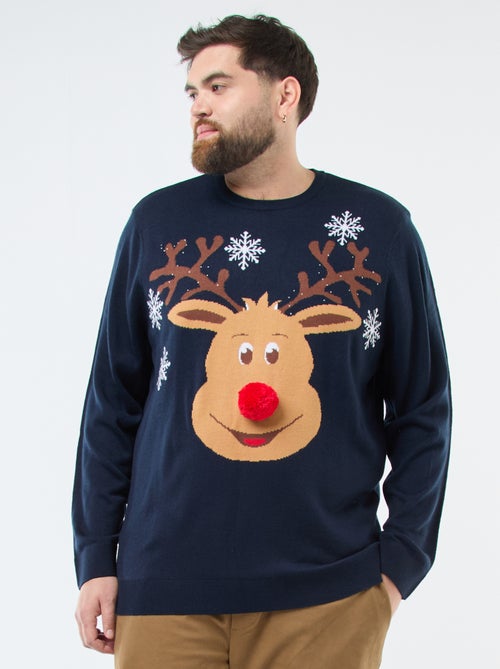 Kersttrui met rendierprint - Kiabi