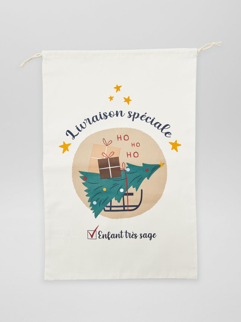 Kerstzak WIT - Kiabi