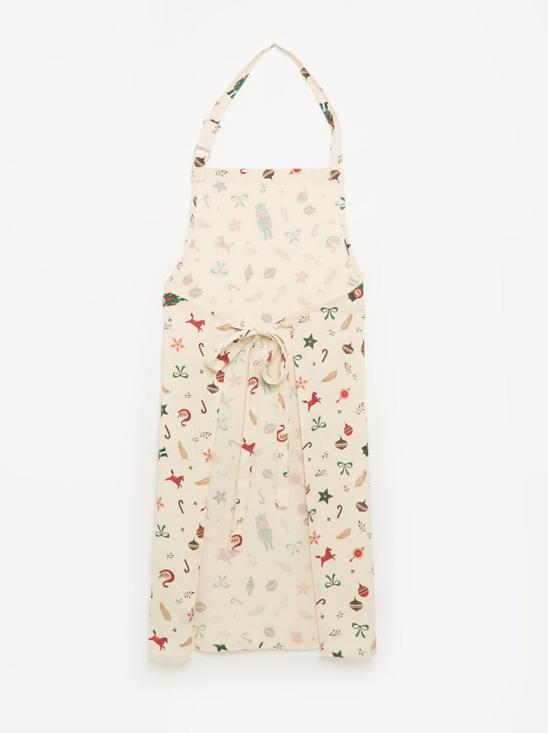 Keukenschort 'Kerst' - KIABI Home Ecru - Kiabi