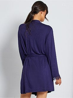 Kimono van soepel tricot - Kiabi