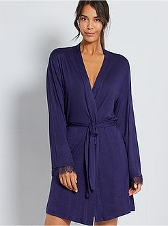 Kimono van soepel tricot - Kiabi