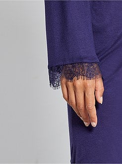 Kimono van soepel tricot - Kiabi