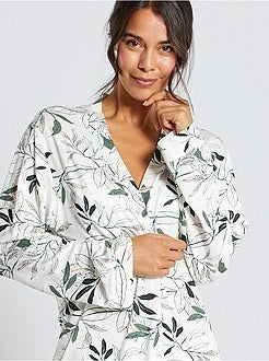 Kimono van soepel tricot - Kiabi