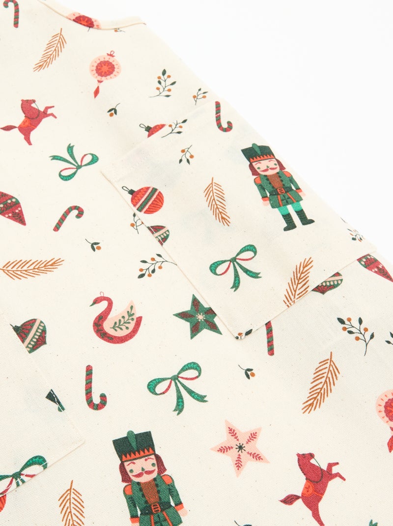 Kinderkeukenschort 'Kerst' - KIABI Home Ecru - Kiabi