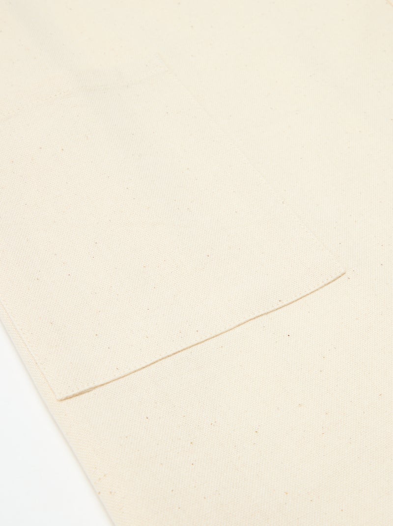 Kinderkeukenschort met kerstprint van katoen 55x49 cm Biege - Kiabi