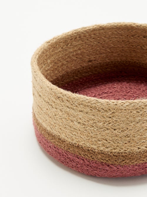 Klein opbergmandje van jute - Kiabi