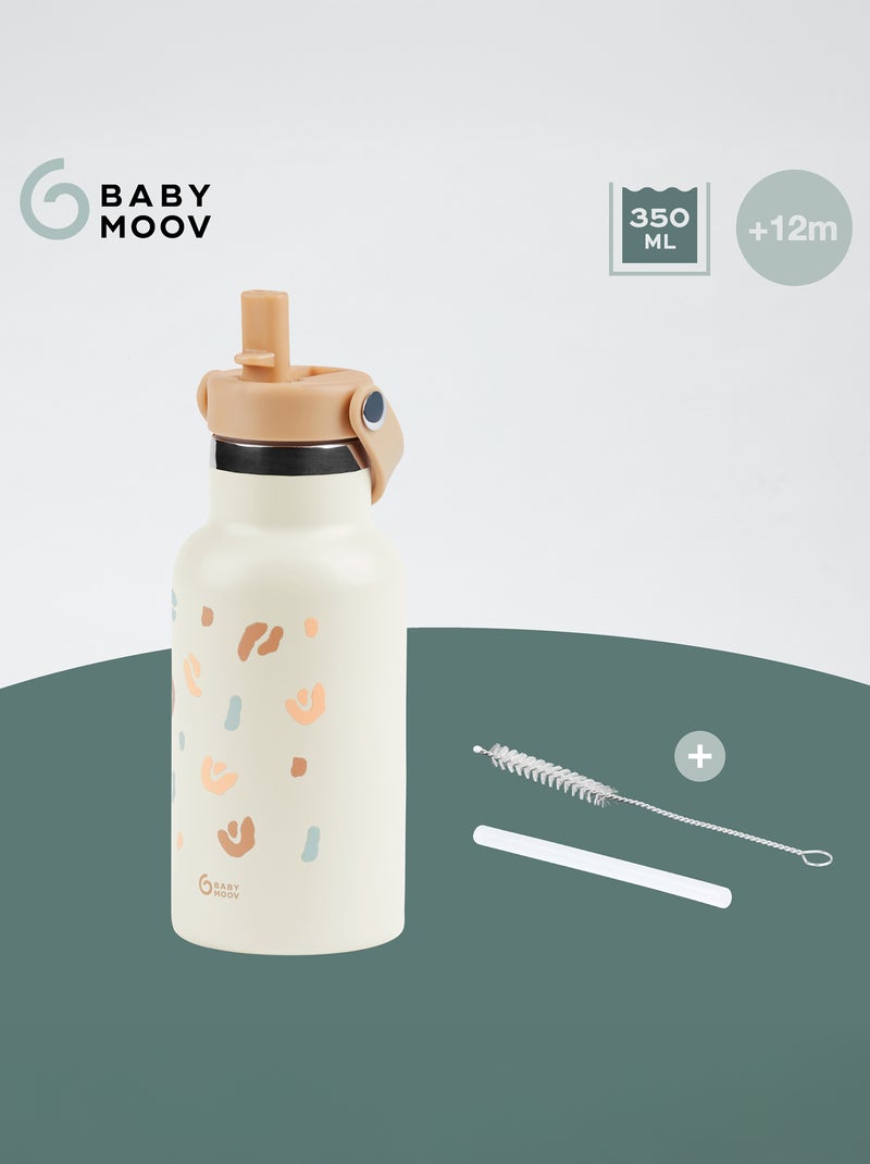 Kleine roestvrijstalen drinkfles 'Babymoov' Biege - Kiabi