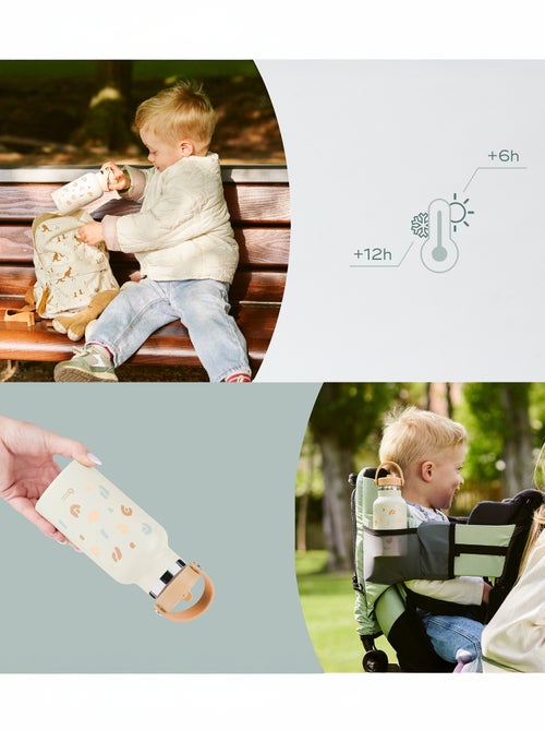 Kleine roestvrijstalen drinkfles 'Babymoov' - Kiabi