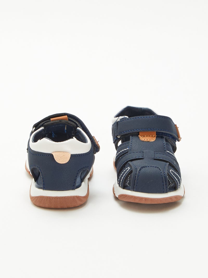 Klittenbandsandalen Blauw - Kiabi