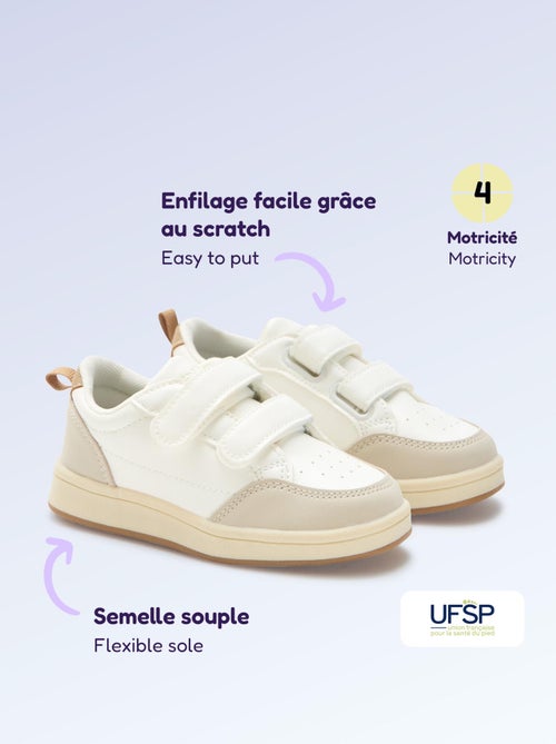 Klittenbandsneakers - motoriek 4 'lopen' - Kitchoun - Kiabi