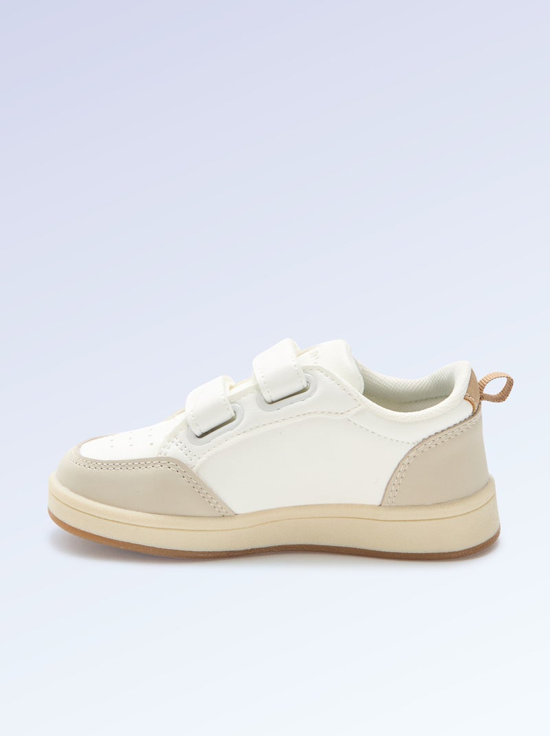 Klittenbandsneakers - motoriek 4 'lopen' - Kitchoun Biege - Kiabi