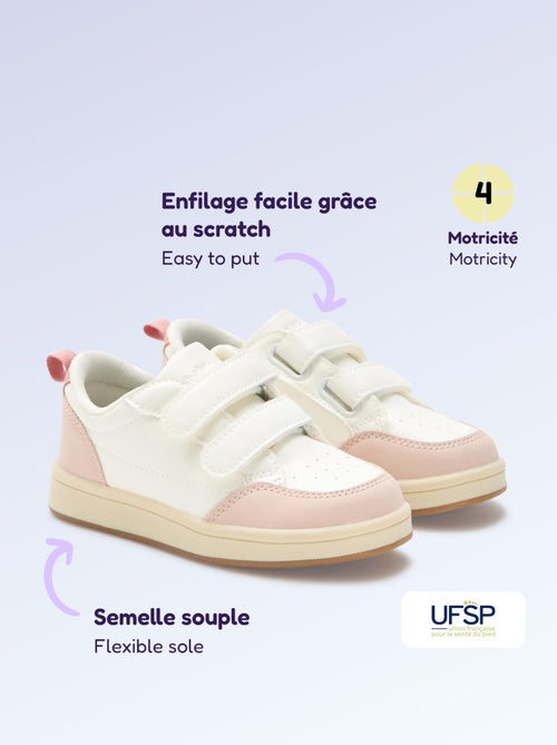 Klittenbandsneakers - motoriek 4 'lopen' - Kitchoun - Kiabi