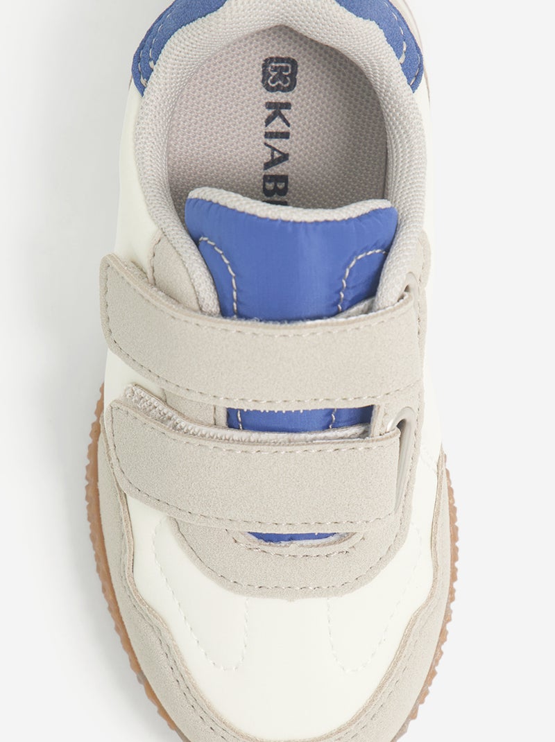 Klittenbandsneakers Biege - Kiabi