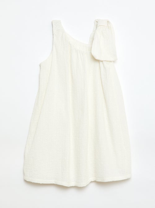 Klokjurk met effen kleur en schouderbandjes - Kiabi