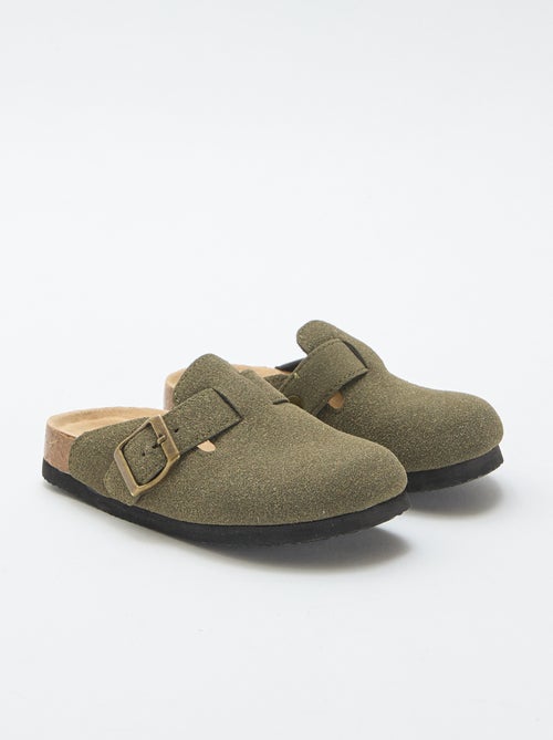 Klompen van suèdine met een gesp - Kiabi