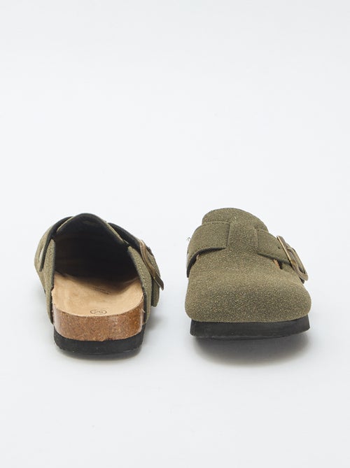 Klompen van suèdine met een gesp - Kiabi