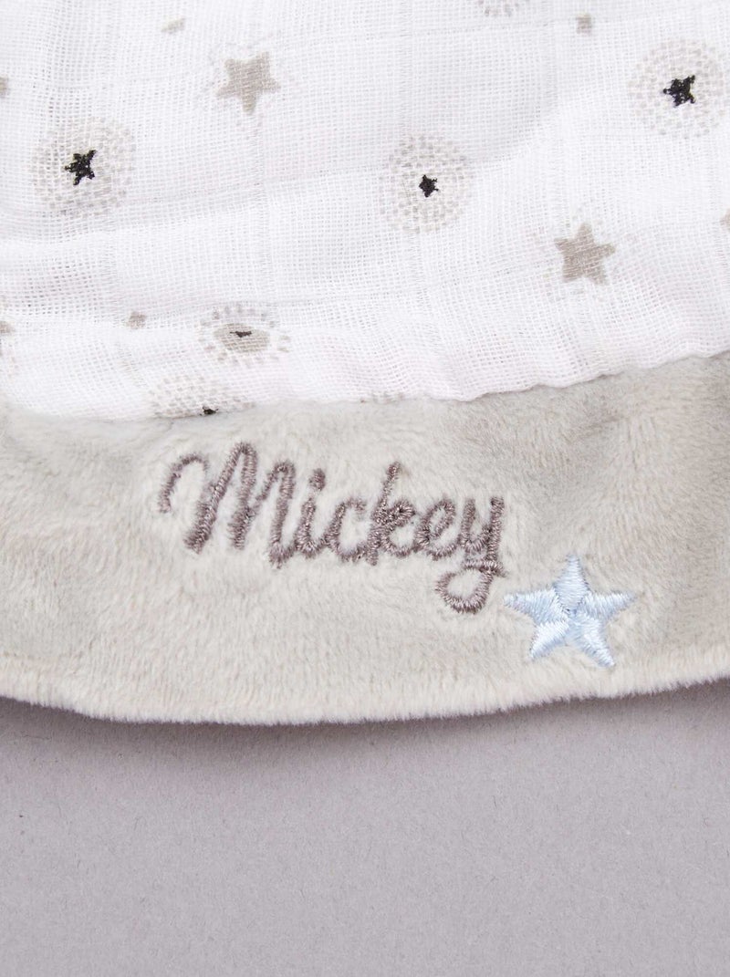 Knuffeldoek van ‘Mickey’ wit / grijs - Kiabi