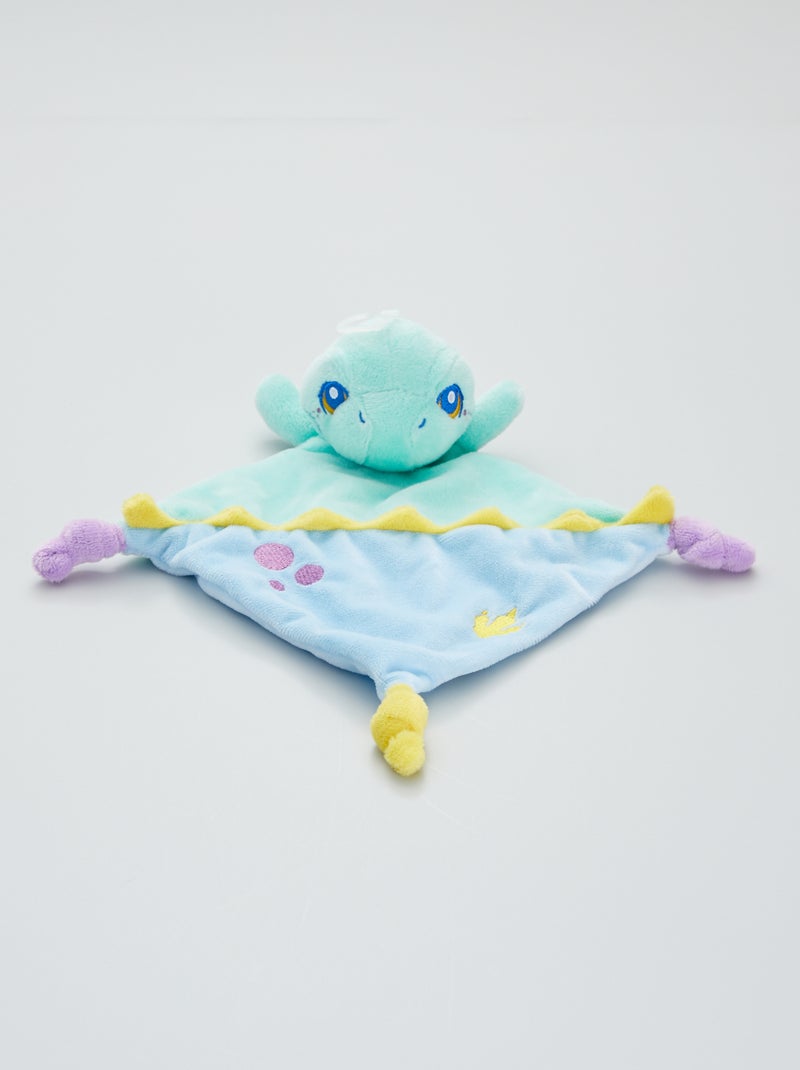 Knuffeldoekje dinosaurus blauw / groen - Kiabi
