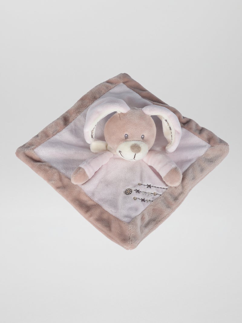 Knuffeldoekje 'konijn' roze konijn - Kiabi
