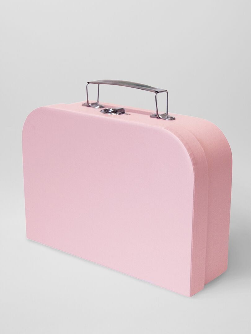 Koffertje van hard karton roze - Kiabi