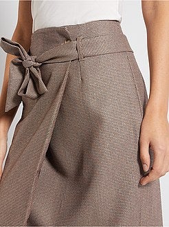 Damesmode maat 34-48 - Kokerrok met micromotief - Kiabi
