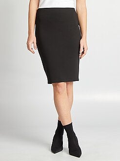 Damesmode maat 34-48 - Kokerrok van milanotricot - Kiabi