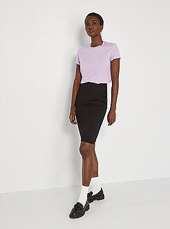 Damesmode maat 34-48 - Kokerrok van milanotricot - Kiabi