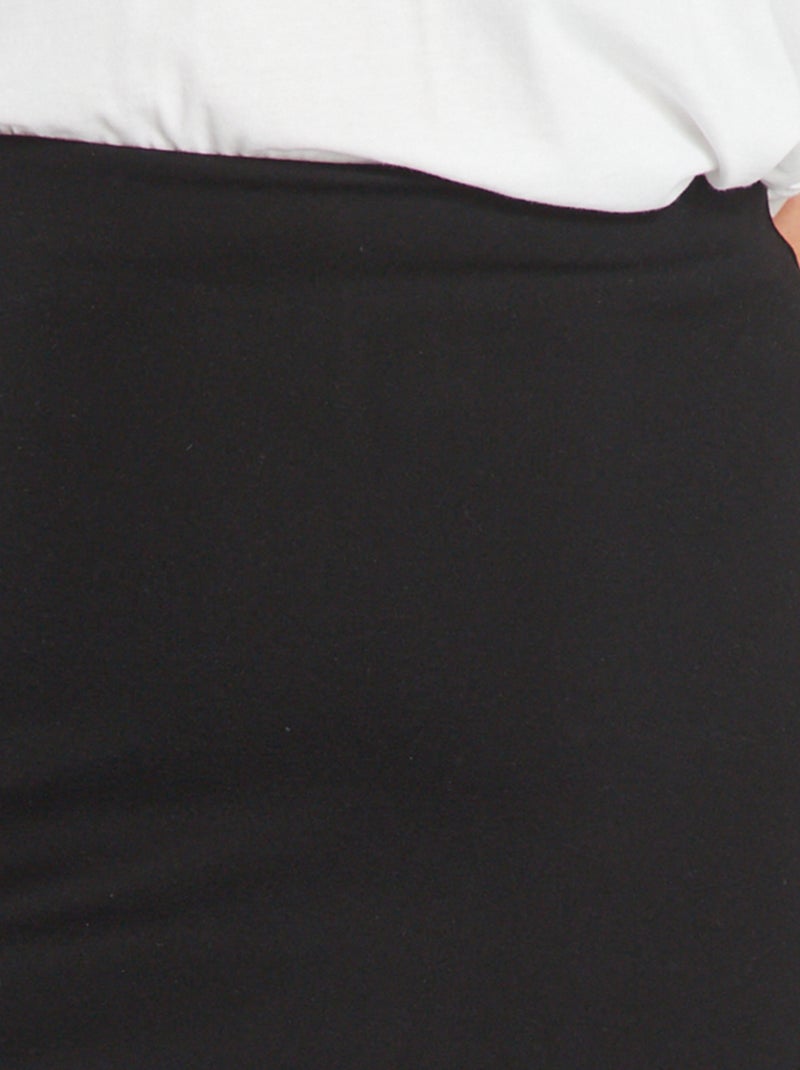 Kokerrok van milanotricot zwart - Kiabi