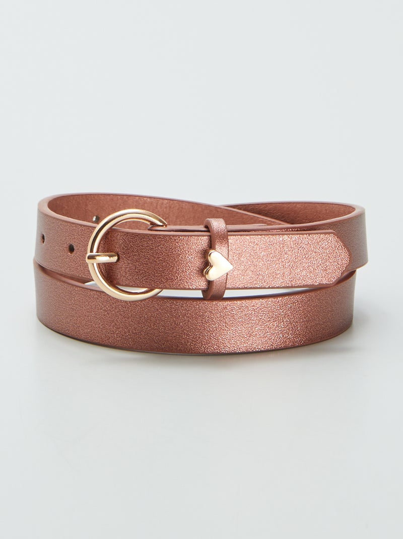 Koperkleurige riem ROSE - Kiabi
