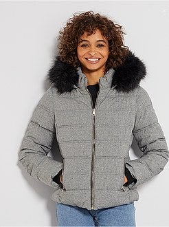 Kort donsjack met kap - Kiabi