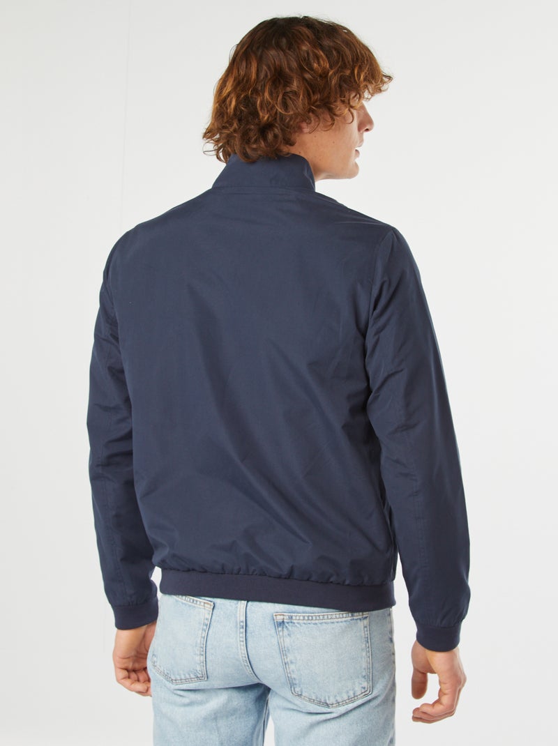 Kort effen jack met rits 'Produkt' BLAUW - Kiabi