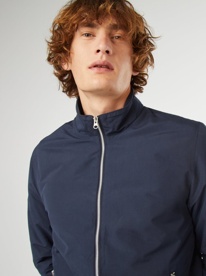 Kort effen jack met rits 'Produkt' BLAUW - Kiabi