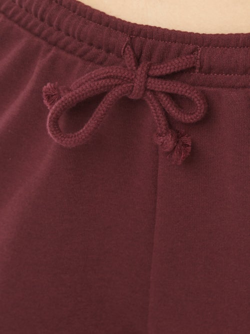 Kort, effen short van lichte joggingstof - Kiabi