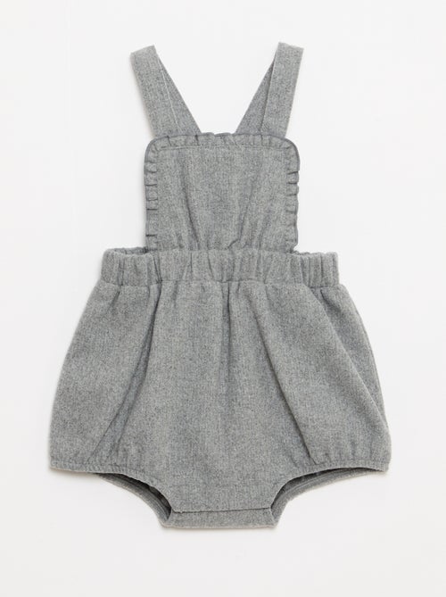 Kort, flanellen tuinbroekje - Kiabi