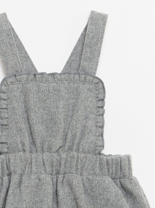 Kort, flanellen tuinbroekje - Kiabi