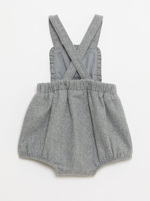 Kort, flanellen tuinbroekje - Kiabi