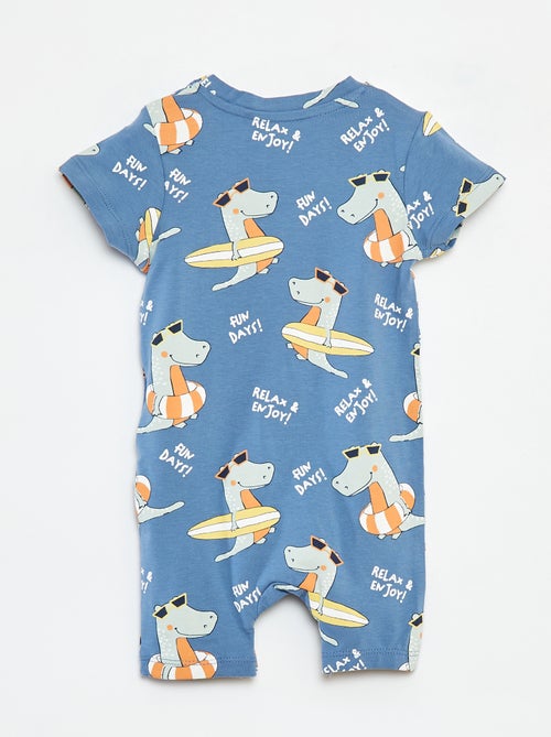 Kort 'Guppy'-speelpakje met dinosaurusprint - Kiabi