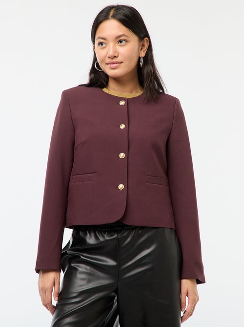 Kort jasje met goudkleurige knopen - Kiabi